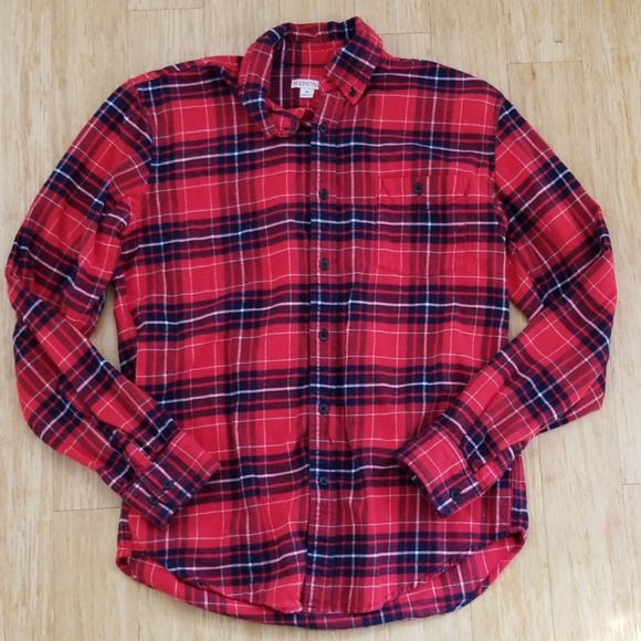 Merona Other - 🍁FINAL PRICE🍁Red & Blue Plaid Flannel Shirt